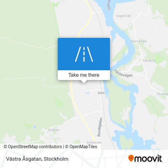 Västra Åsgatan map