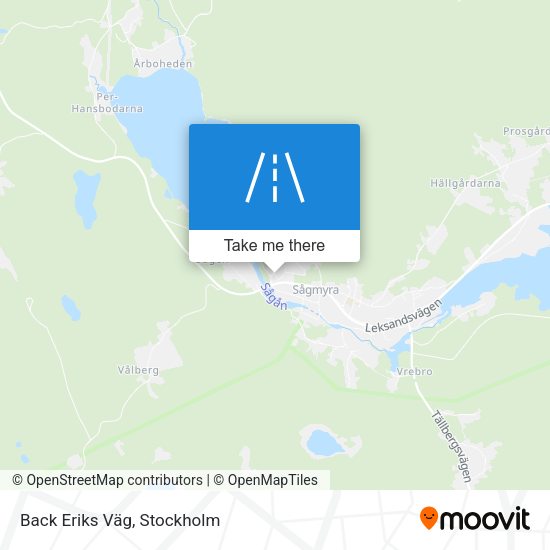 Back Eriks Väg map