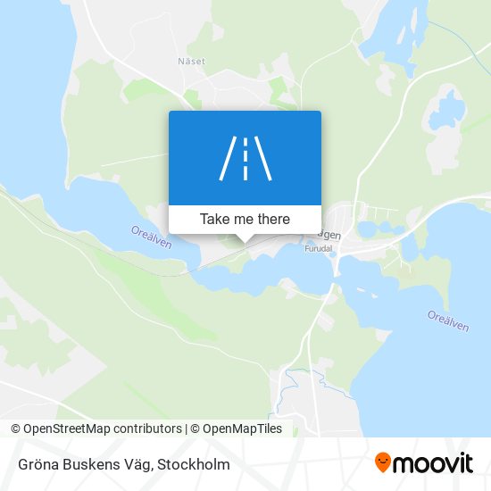 Gröna Buskens Väg map