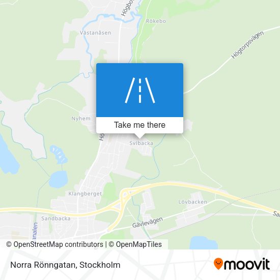 Norra Rönngatan map