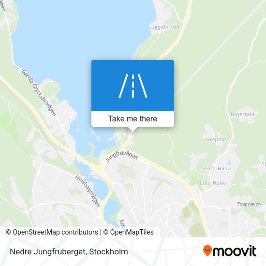 Nedre Jungfruberget map