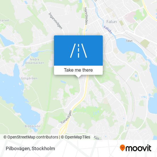 Pilbovägen map