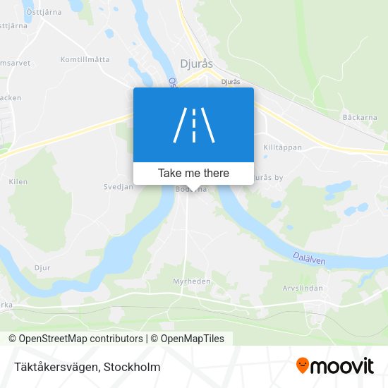 Täktåkersvägen map