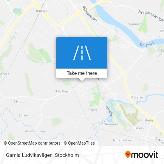 Gamla Ludvikavägen map