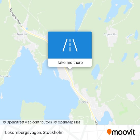 Lekombergsvägen map