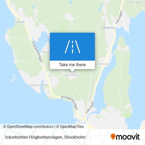 Ickorbotten Högbottenvägen map