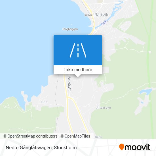 Nedre Gånglåtsvägen map