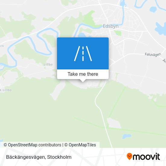 Bäckängesvägen map