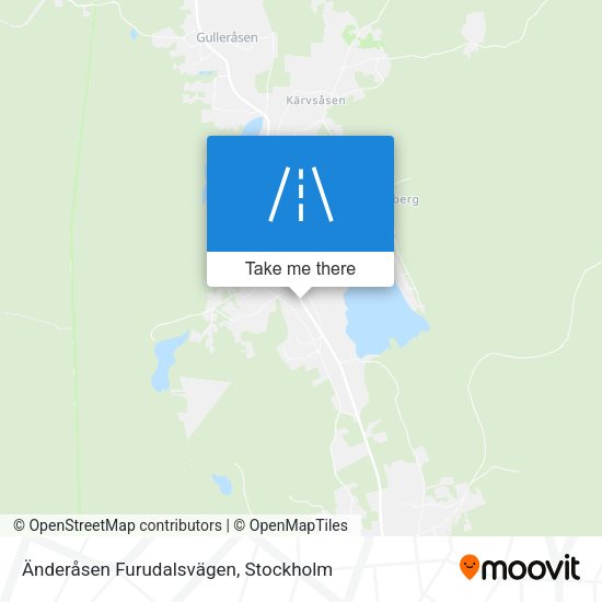 Änderåsen Furudalsvägen map