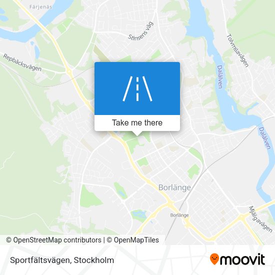 Sportfältsvägen map