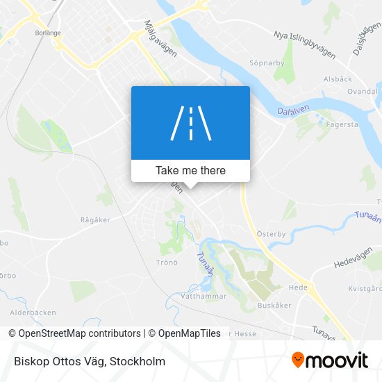 Biskop Ottos Väg map