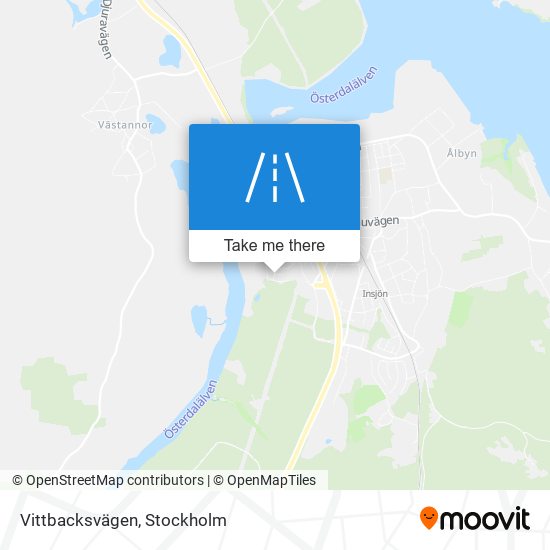 Vittbacksvägen map