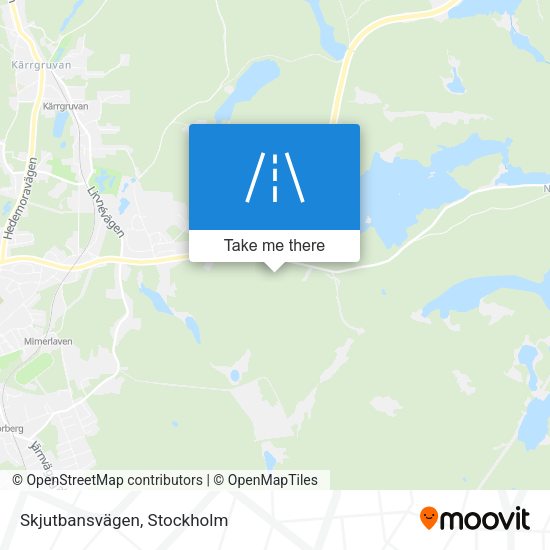 Skjutbansvägen map