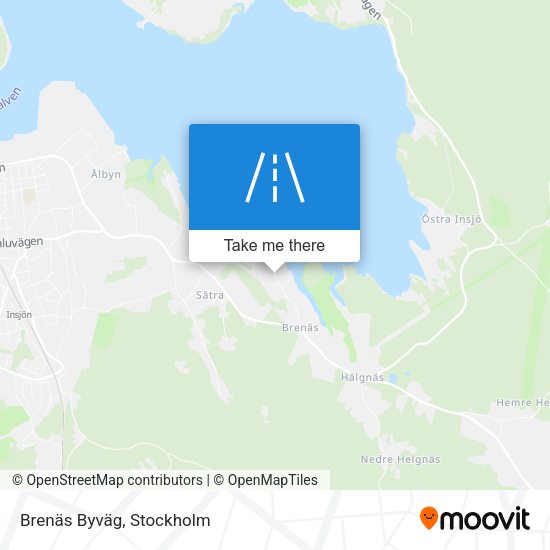 Brenäs Byväg map
