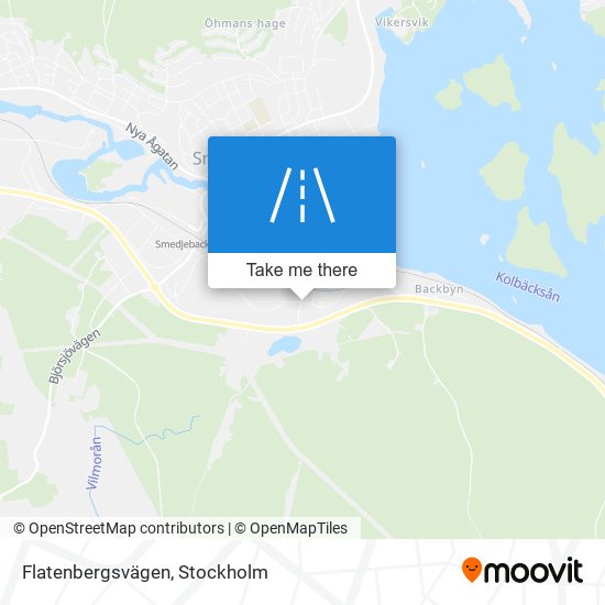 Flatenbergsvägen map