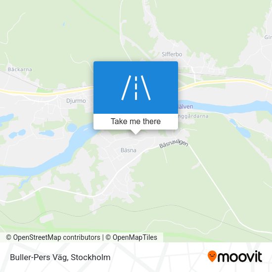 Buller-Pers Väg map