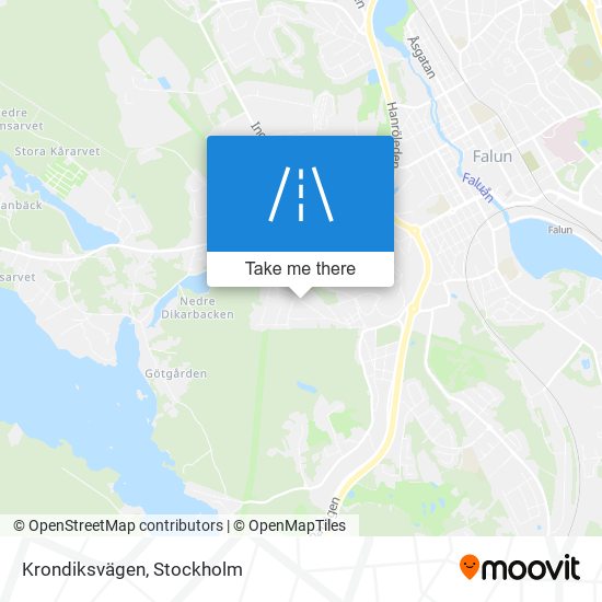 Krondiksvägen map