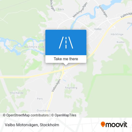 Valbo Motorvägen map