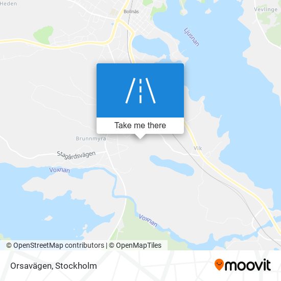 Orsavägen map