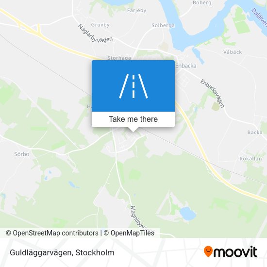 Guldläggarvägen map