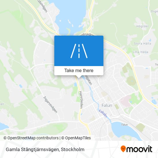 Gamla Stångtjärnsvägen map