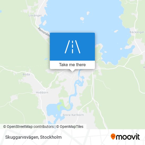 Skuggarvsvägen map