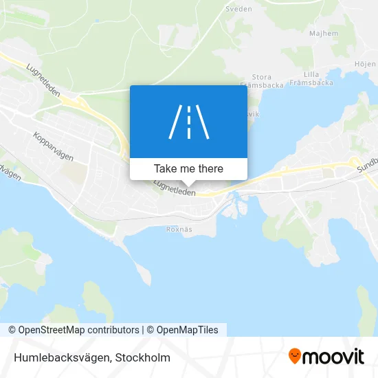 Humlebacksvägen map