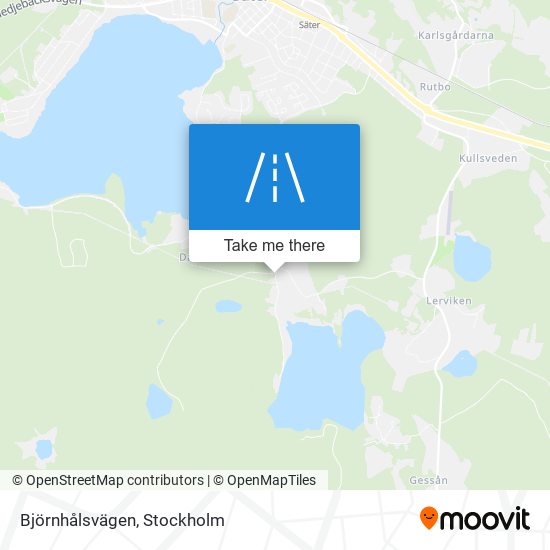 Björnhålsvägen map