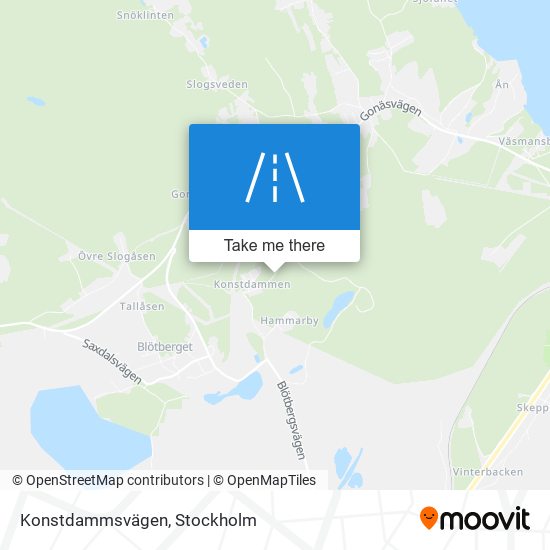 Konstdammsvägen map