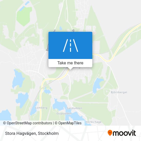 Stora Hagvägen map