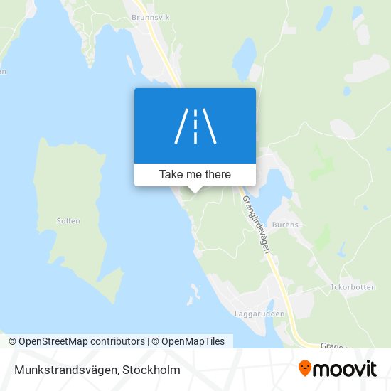 Munkstrandsvägen map