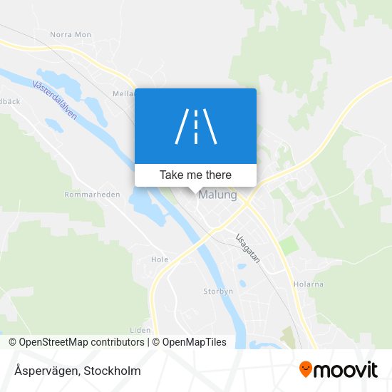 Åspervägen map