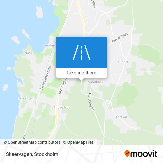 Skeervägen map