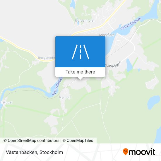Västanbäcken map
