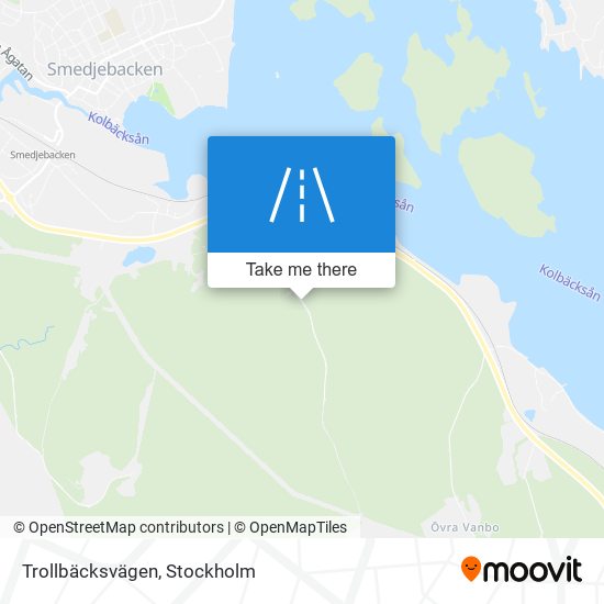 Trollbäcksvägen map