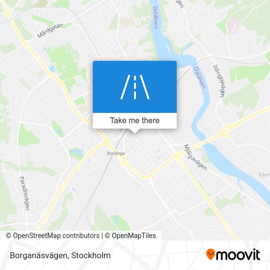 Borganäsvägen map