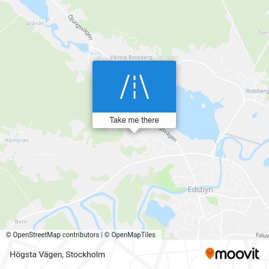 Högsta Vägen map