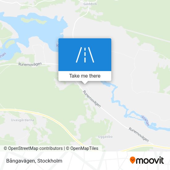 Bångavägen map