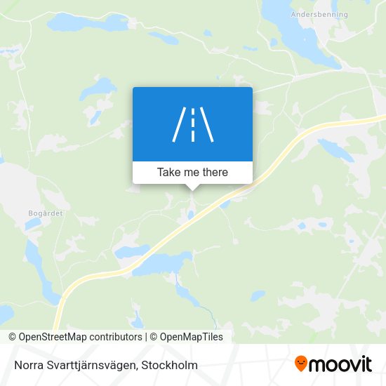 Norra Svarttjärnsvägen map