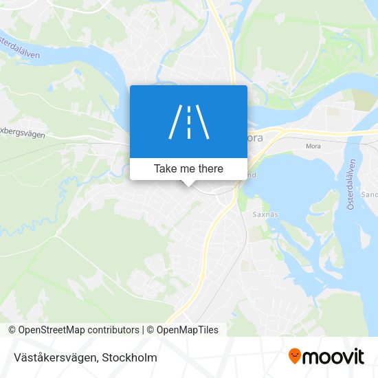 Väståkersvägen map