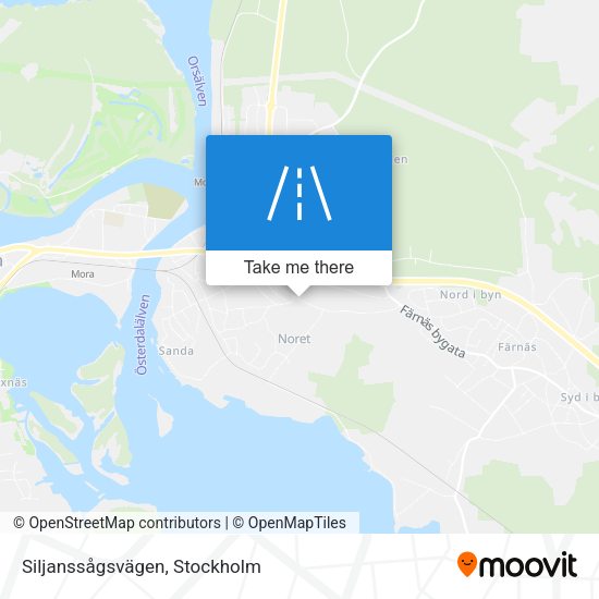 Siljanssågsvägen map