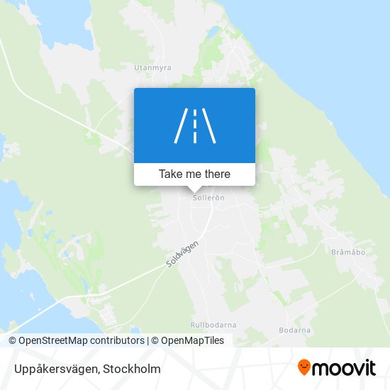 Uppåkersvägen map