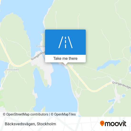 Bäcksvedsvägen map