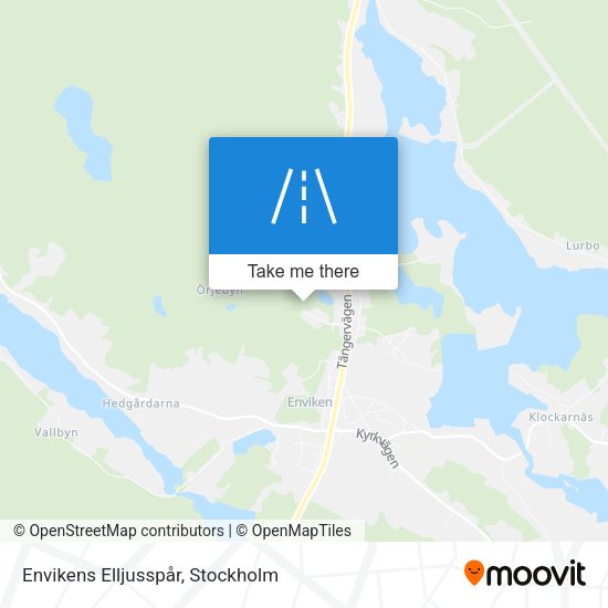Envikens Elljusspår map