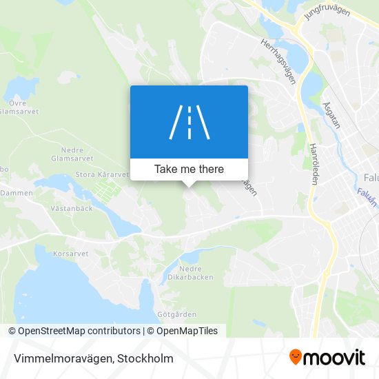 Vimmelmoravägen map