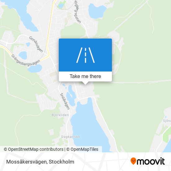 Mossåkersvägen map