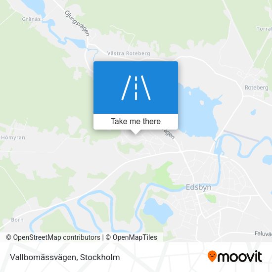 Vallbomässvägen map