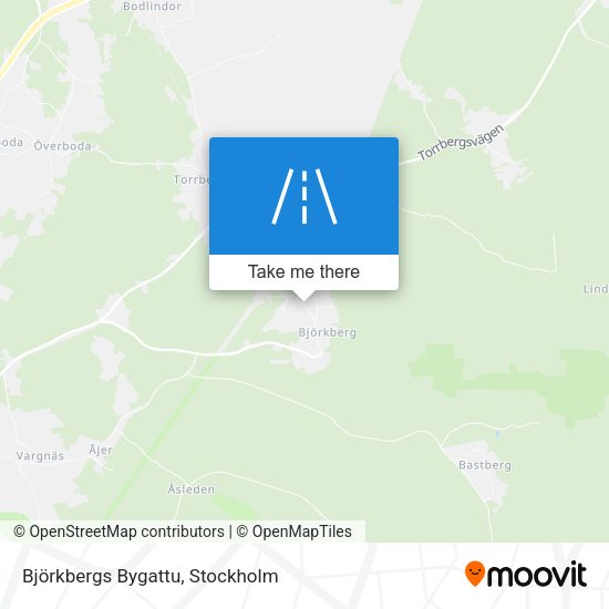 Björkbergs Bygattu map