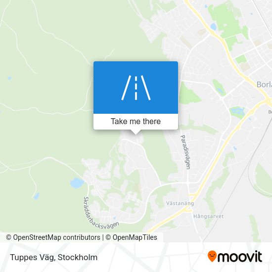Tuppes Väg map
