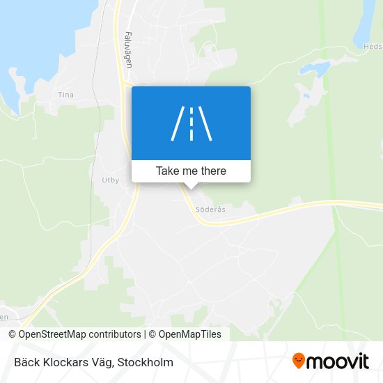 Bäck Klockars Väg map